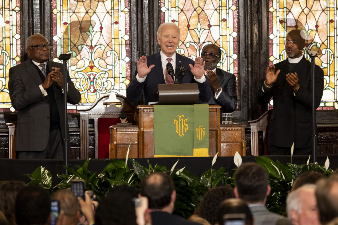 Biden condemns white supremacy in campaign speech at a South Carolina ...
